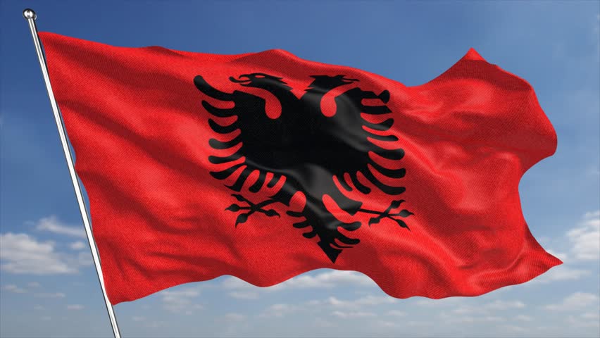 Flag of Albania without fringe
