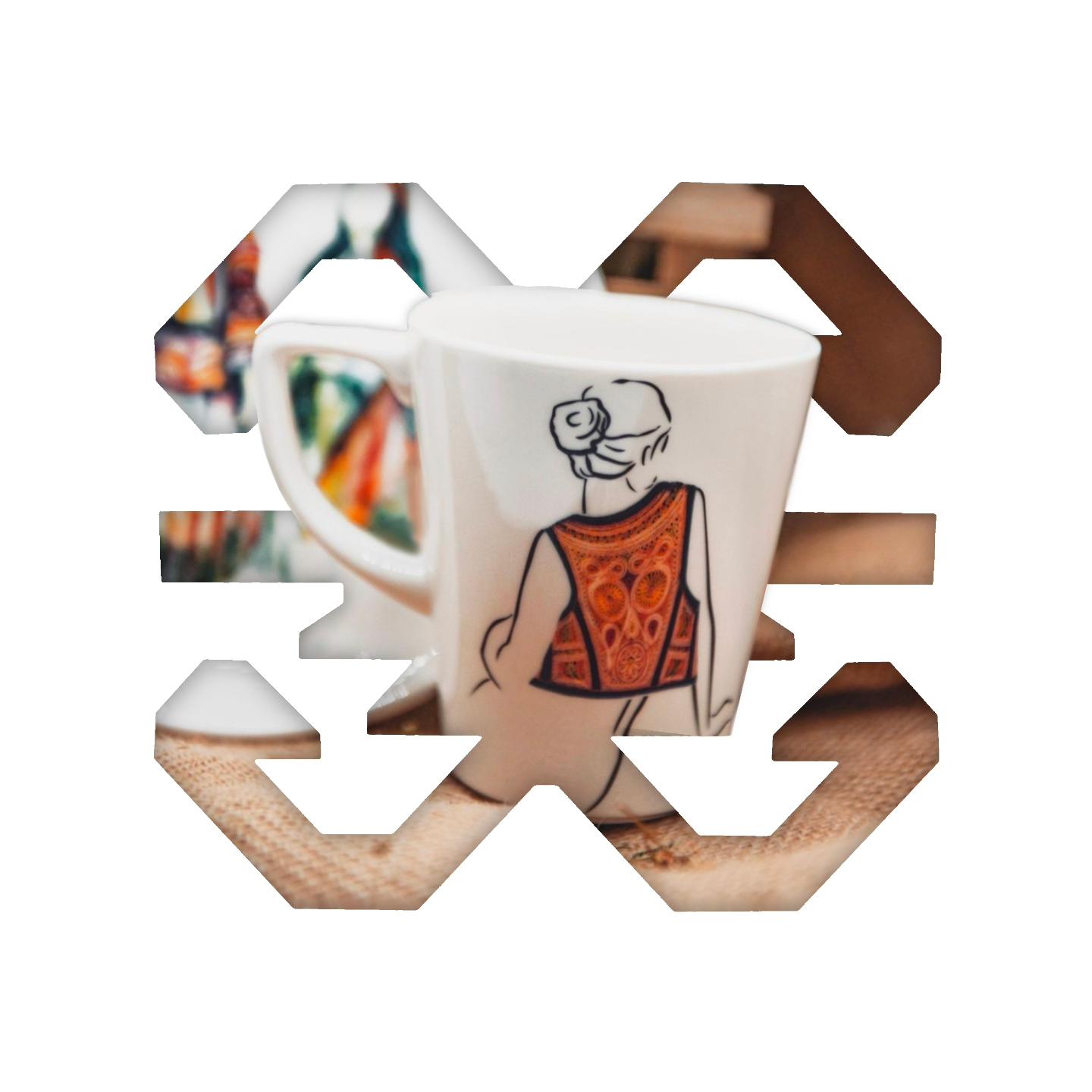 Mug – Traditional Women’s Vest (Jeleku Tradicional)